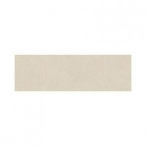 Daltile Plaza Nova White Image 3 in. x 12 in. Porcelain Bullnose Floor and Wall Tile-DISCONTINUED