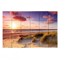 Tile My Style Beach1 36 in. x 24 in. Tumbled Marble Tiles (6 sq. ft. /case)