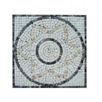 MS International 12 In. x 12 In. Emperador Light Medallion Marble Floor & Wall Tile-DISCONTINUED