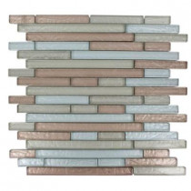 Splashback Tile Glass 12 in. x 12 in. Glass Mosaic Floor and Wall Tile-DISCONTINUED