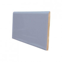U.S. Ceramic Tile Bright Dusk 3 in. x 6 in. Ceramic 6 in. Surface Bullnose Wall Tile-DISCONTINUED