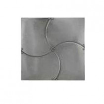 Daltile Urban Metals Stainless 2 in. x 2 in. Composite Dot Arc Wall Tile