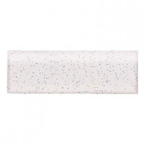 Daltile Semi-Gloss Pepper White 2 in. x 6 in. Ceramic Bullnose Wall Tile