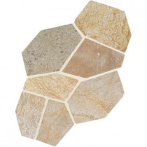 Daltile Natural Stone Collection Golden Sun 12 in. x 24 in. Slate Flagstone Floor and Wall Tile (13.5 sq. ft. / case)