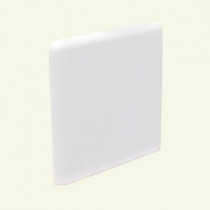U.S. Ceramic Tile Color Collection Matte Snow White 3 in. x 3 in. Ceramic Surface Bullnose Corner Wall Tile-DISCONTINUED