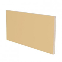 U.S. Ceramic Tile Color Collection Matte Camel 3 in. x 6 in. Ceramic Surface Bullnose Wall Tile-DISCONTINUED