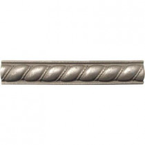 MS International Pewter Listello Rope 1 in. x 6 in. Metal Molding Wall Tile