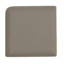 Daltile Modern Dimensions Matte Desert Gray 2-1/8 in. x 2-1/8 in. Ceramic Bullnose Corner Wall Tile-DISCONTINUED