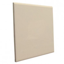 U.S. Ceramic Tile Matte Khaki 6 in. x 6 in. Ceramic Surface Bullnose Wall Tile-DISCONTINUED