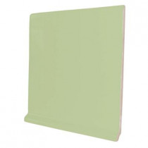 U.S. Ceramic Tile Color Collection Matte Spring Green 6 in. x 6 in. Ceramic Stackable Right Cove Base Corner Wall Tile-DISCONTINUED