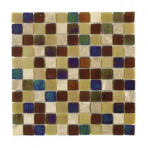 Jeffrey Court Smokey Suede Glass 12 in. x 12 in. Wall Tile-DISCONTINUED