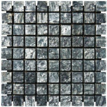 MS International Ostrich Grey 12 in. x 12 in. x 10 mm Tumbled Quartzite Mesh-Mounted Mosaic Tile (10 sq. ft. / case)