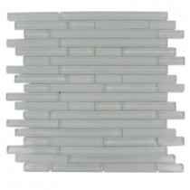 Splashback Tile Temple Melting Ice 12 in. x 12 in. x 8 mm Glass Floor and Wall Tile-DISCONTINUED