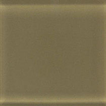 Daltile Glass Reflections 4-1/4 in. x 4-1/4 in. Olive Oil Glass Wall Tile (4 sq. ft. / case)-DISCONTINUED