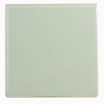 U.S. Ceramic Tile Bright Spring Green 4-1/4 in. x 4-1/4 in. Ceramic Surface Bullnose Wall Tile-DISCONTINUED