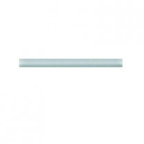 Daltile Glass Reflections 1 in. x 6 in. Whisper Green Glass Liner Wall Tile-DISCONTINUED