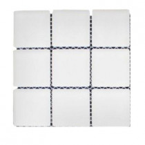 Splashback Tile Contempo Bright White Frosted Glass Tile Sample