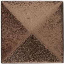 Weybridge 2 in. x 2 in. Cast Metal Pyramid Dot Classic Bronze Tile (10 pieces / case) - Discontinued