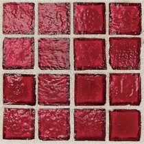 Daltile Egyptian Glass Crimson 12 in. x 12 in. x 6 mm Glass Face-Mounted Mosaic Wall Tile