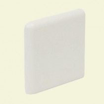 U.S. Ceramic Tile Color Collection Matte Snow White 2 in. x 2 in. Ceramic Surface Bullnose Corner Wall Tile-DISCONTINUED