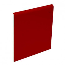U.S. Ceramic Tile Bright Red Pepper 4-1/4 in. x 4-1/4 in. Ceramic Surface Bullnose Wall Tile