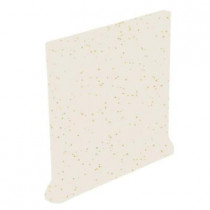 U.S. Ceramic Tile Color Collection Bright Gold Dust 4-1/4 in. x 4-1/4 in. Ceramic Stackable Right Cove Base Wall Tile-DISCONTINUED