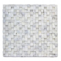 Solistone Cubist Salon 12 in. x 12 in. x 22.2 mm Marble Mesh-Mounted Mosaic Wall Tile (5 sq. ft./Case)