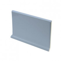 U.S. Ceramic Tile Color Collection Bright Dusk 4 in. x 6 in. Ceramic Cove Base Wall Tile-DISCONTINUED