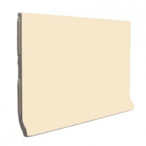 U.S. Ceramic Tile Color Collection Matte Khaki 3-3/4 in. x 6 in. Ceramic Stackable Cove Base Wall Tile-DISCONTINUED