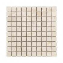 Jeffrey Court Creama 12 in. x 12 in. x 8 mm Mosaic Marble Floor/Wall Tile