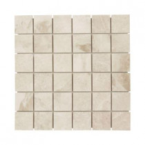 Jeffrey Court Cappuccino 12 in. x 12 in. x 8 mm Marble Mosaic Wall Tile