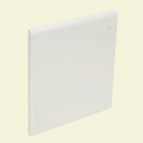 U.S. Ceramic Tile Color Collection Bright White Ice 4-1/4 in. x 4-1/4 in. Ceramic Surface Bullnose Wall Tile-DISCONTINUED