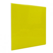 U.S. Ceramic Tile Color Collection Bright Yellow 6 in. x 6 in. Ceramic Surface Bullnose Corner Wall Tile-DISCONTINUED