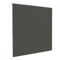 U.S. Ceramic Tile Color Collection Bright Dark Gray 6 in. x 6 in. Ceramic Surface Bullnose Corner Wall Tile-DISCONTINUED