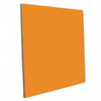 U.S. Ceramic Tile Color Collection Bright Tangerine 6 in. x 6 in. Ceramic Surface Bullnose Wall Tile-DISCONTINUED