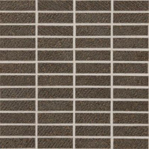 Daltile Identity Oxford Brown Fabric 12 in. x 12 in. x 9-1/2 mm Porcelain Sheet-Mounted Mosaic Tile-DISCONTINUED