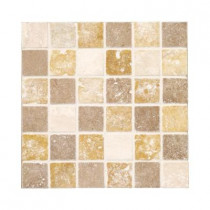 Jeffrey Court Travertine Medley 12 in. x 12 in. x 8 mm Mosaic Wall Tile