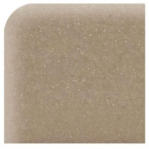 Daltile Semi-Gloss Elemental Tan 2 in. x 2 in. Ceramic Bullnose Corner Wall Tile