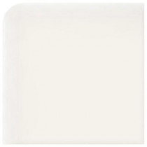 Daltile Modern Dimensions Gloss Arctic White 2-1/8 in. x 2-1/8 in. Ceramic Surface Bullnose Corner Wall Tile-DISCONTINUED