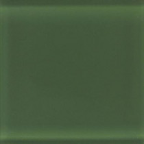 Daltile Glass Reflections 4-1/4 in. x 4-1/4 in. Leafy Green Glass Wall Tile (4 sq. ft. / case)-DISCONTINUED