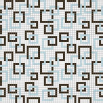 Mosaic Loft Links Calm Motif 24 in. x 24 in. Glass Wall and Light Residential Floor Mosaic Tile