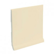 U.S. Ceramic Tile Color Collection Bright Khaki 6 in. x 6 in. Ceramic Stackable /Finished Cove Base Wall Tile-DISCONTINUED