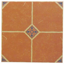 U.S. Ceramic Tile Terra Cotta 16 in. x 16 in. Ceramic Floor Tile (14.22 sq.ft./case)