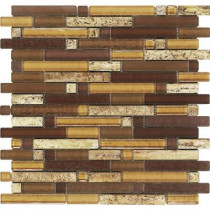 Epoch Architectural Surfaces Varietals Aligote-1650 Stone And Glass Blend Mesh Mounted Floor and Wall Tile - 3 in. x 3 in. Tile Sample