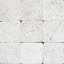 MS International Chiaro 4 in. x 4 in. Tumbled Travertine Floor and Wall Tile (1 sq. ft. / case)