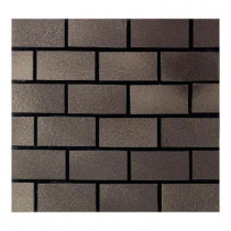 Daltile Urban Metals Bronze 12 in. x 12 in. x 8 mm Composite Brick-Joint Mesh-Mounted Mosaic Wall Tile