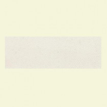 Daltile Identity Paramount White Fabric 4 in. x 12 in. Polished Porcelain Bullnose Floor and Wall Tile