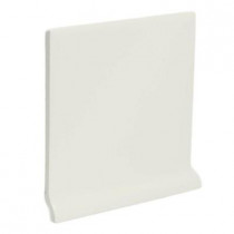 U.S. Ceramic Tile Color Collection Matte Bone 4-1/4 in. x 4-1/4 in. Ceramic Stackable Left Cove Base Wall Tile-DISCONTINUED