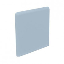 U.S. Ceramic Tile Bright Wedgewood 3 in. x 3 in. Ceramic Surface Bullnose Corner Wall Tile-DISCONTINUED