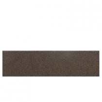 Daltile Colour Scheme Artisan Brown Speckled 3 in. x 12 in. Porcelain Bullnose Floor and Wall Tile
